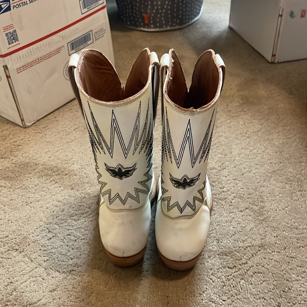 Mezcalero mezcal white cowboy boots size 8.5 - Picture 11 of 14